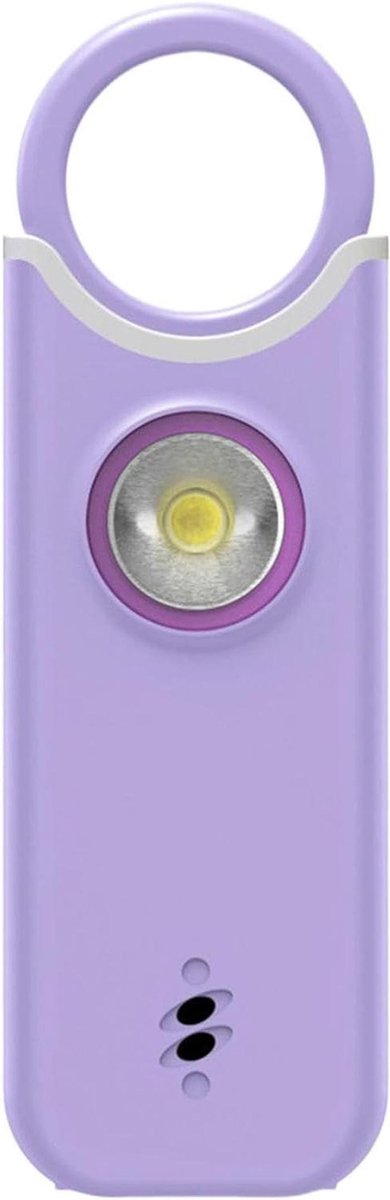 Persoonlijk Alarm - Veiligheidssirene - Persoonlijke Veiligheid - 135dB Geluid - Compact Formaat - Paars
