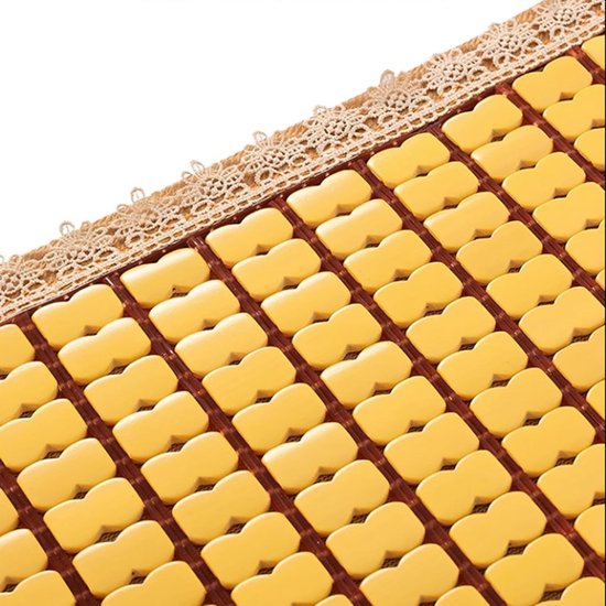 Bamboe Slaapmat - Zomerkussen - Koel Zomeren - Antislip Mat - 60x120 cm - Natuurlijk — afbeelding 4