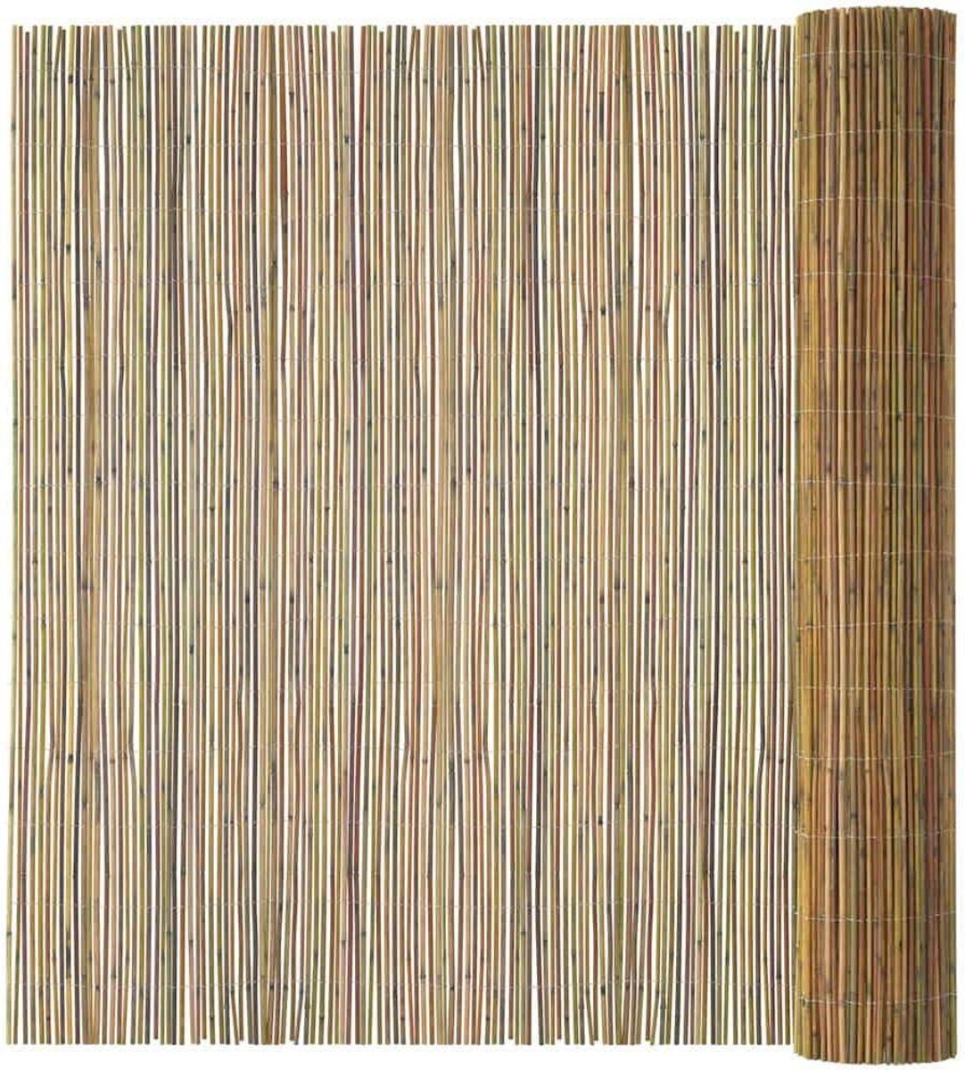 Bamboehek Tuin - Natuurlijke Schutting - Privacy Creëren - Oprolbaar Ontwerp - 500 x 180 cm - Natuurlijk Bruin