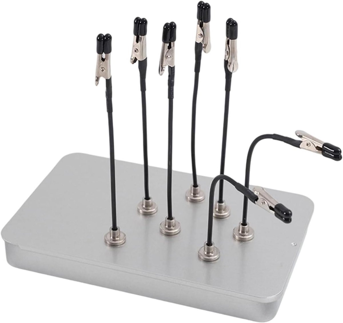 Miniatuur Houder - Model Schilderen - Precisie Werk - Magnetische Hechting - 12 Stuks - Zilver
