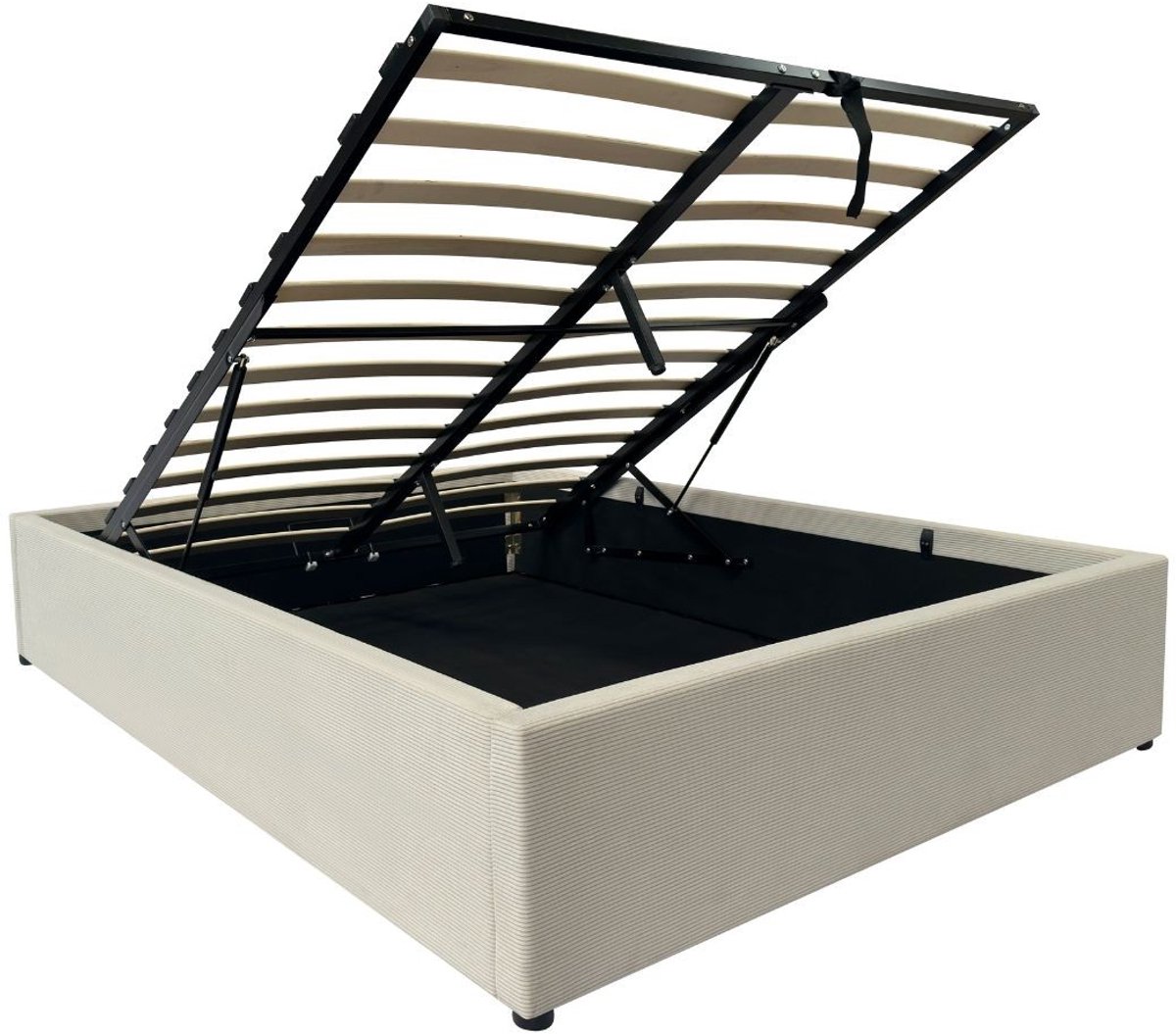 CALICOSY - Opbergbed 140x190 cm bekleed met fluweel - ROMY