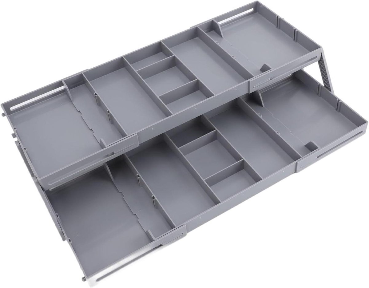 Lade Organizer - Opbergdoos - Spullen Sorteren - Uitbreidbaar Ontwerp - 13 Delig - Wit