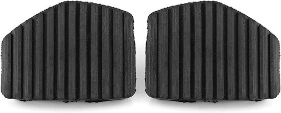Pedaalhoezen Rubber - Remhoes Koppeling - Verbeterde Grip - Anti-slip Textuur - Set van 2 stuks - Zwart van Merkloos — afbeelding 2