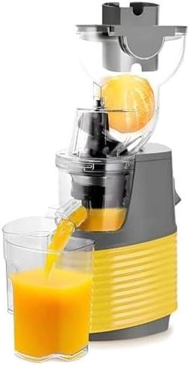 Koude pers sapmaker - Draagbare juicer - Gezond sap maken - Brede voergoot - 76mm chute - Zwart