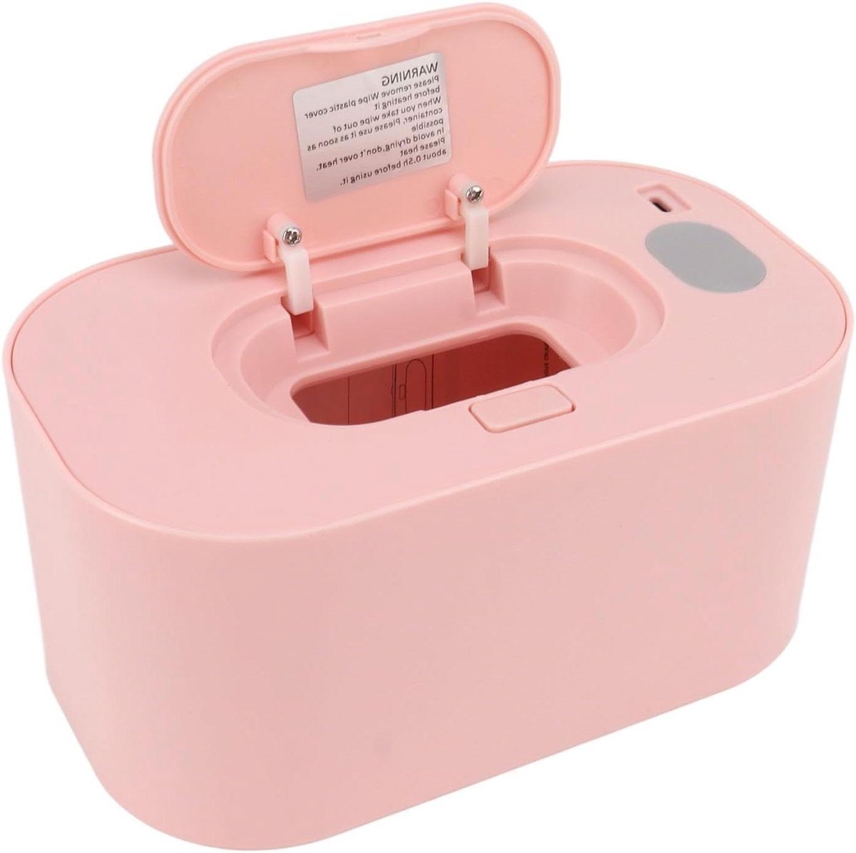 Doekjesverwarmer Dispenser - Baby Doekjeswarmer - Baby Comfort - Constante Temperatuur - 20 cm - Roze