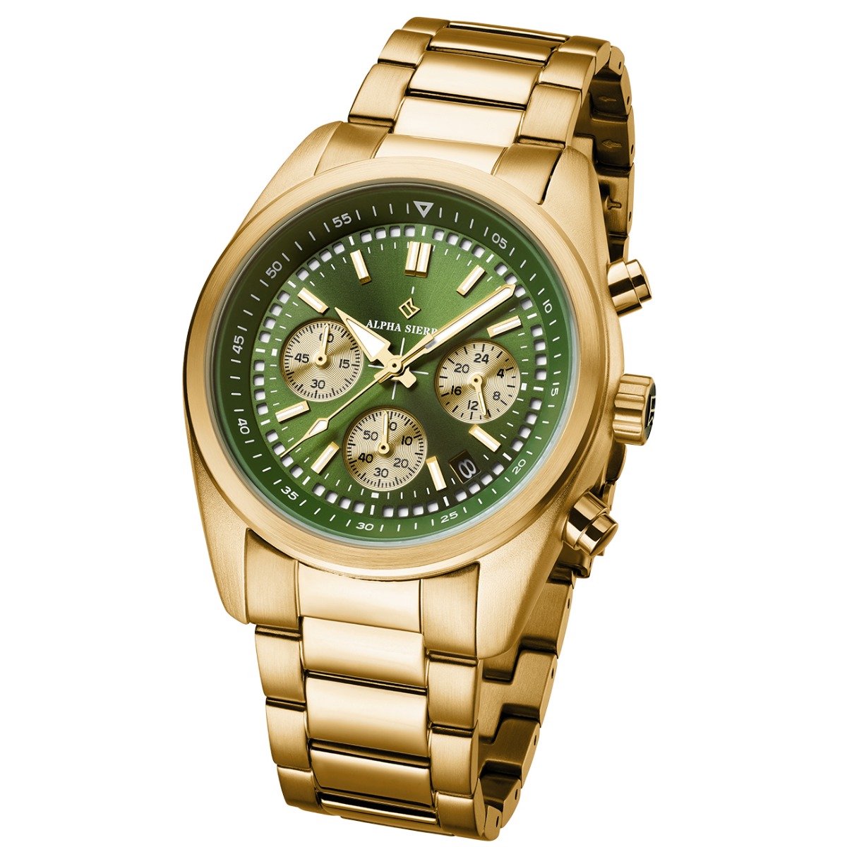 Alpha Sierra - Heren Horloge Reaper - Goud