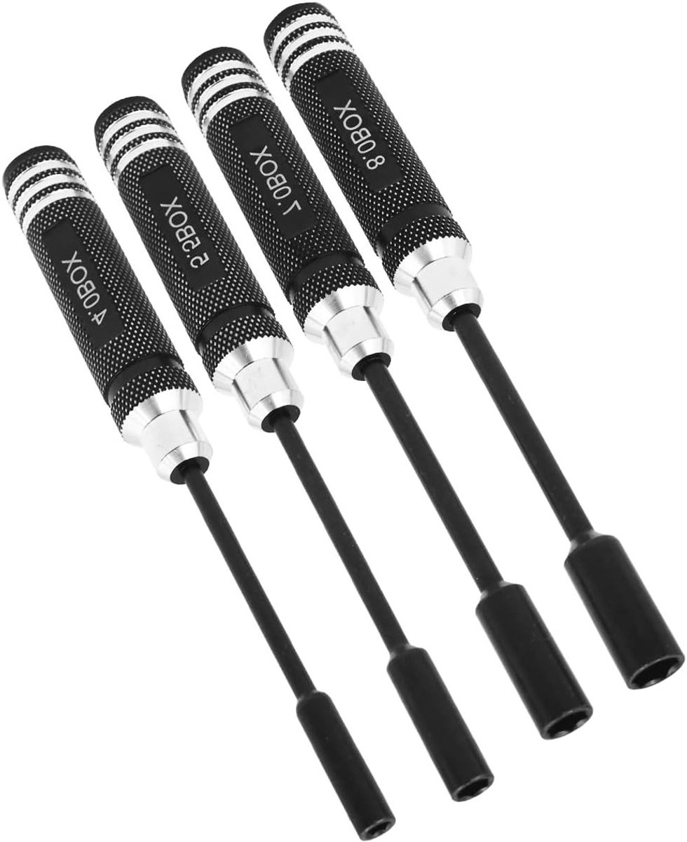 Hex Socket Trimmer Set 4PCS voor Precisiewerk met 4-7mm Maten en Duurzaam Ontwerp