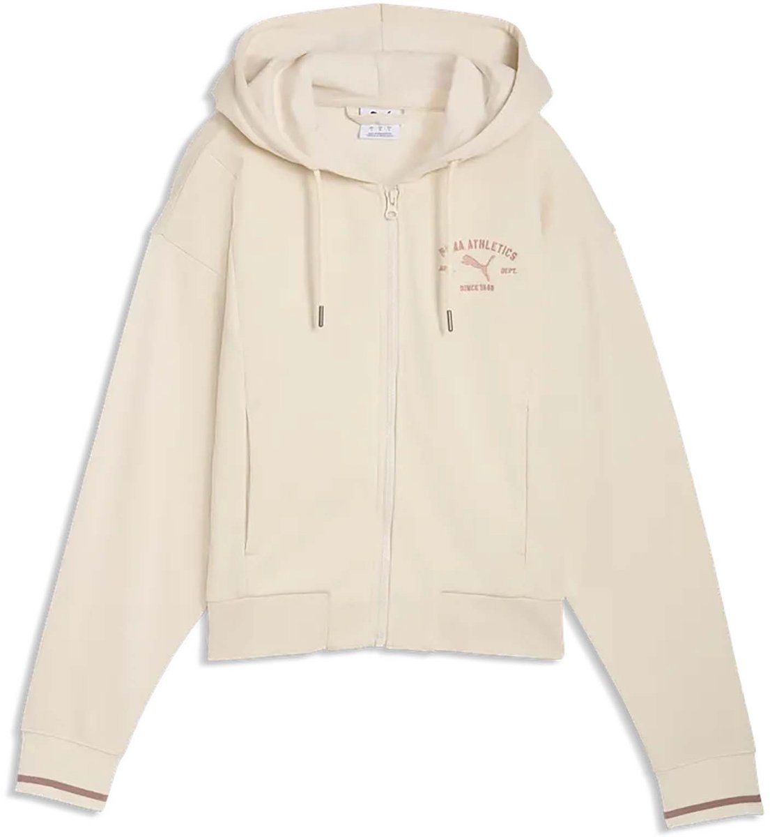 Puma Class Comfort Full-Zip Hoodie Sweater Sportswear Vrouwen Wit