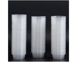 100 Stuks Transparante Plastic Voeder- en Waterbakjes van 15ml voor Hagedissen en Kruidige Geckos, Ideaal voor Reptielen en Kleine Huisdieren