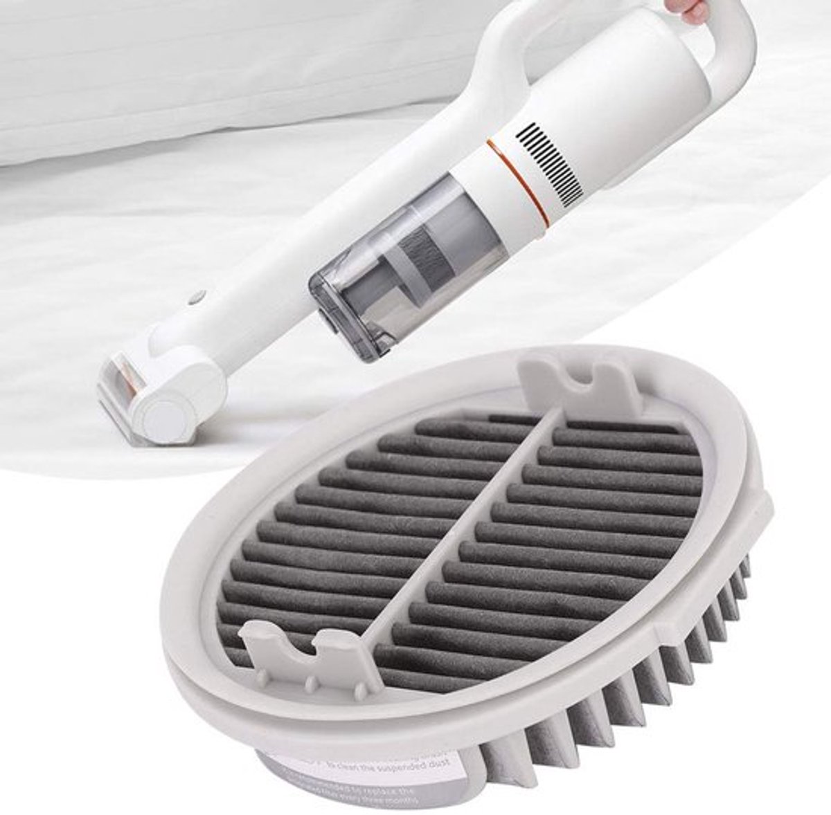 Efficiënte filterkern geschikt voor Roidmi F8 XCQLX01RM Smart draadloze handstofzuiger reserveonderdelen handfilter handstofzuigerfilter