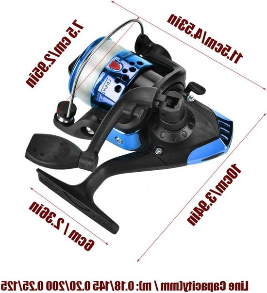Type Spinning Wheel Fishing Reel met 5.1:1 Gear Ratio - Lichtgewicht en Krachtig Voor Zeevisserij, Bootvisserij en Meer — afbeelding 4