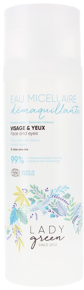 Lady Green Reinigend Micellair Water Voor Gezicht en Ogen 200 ml