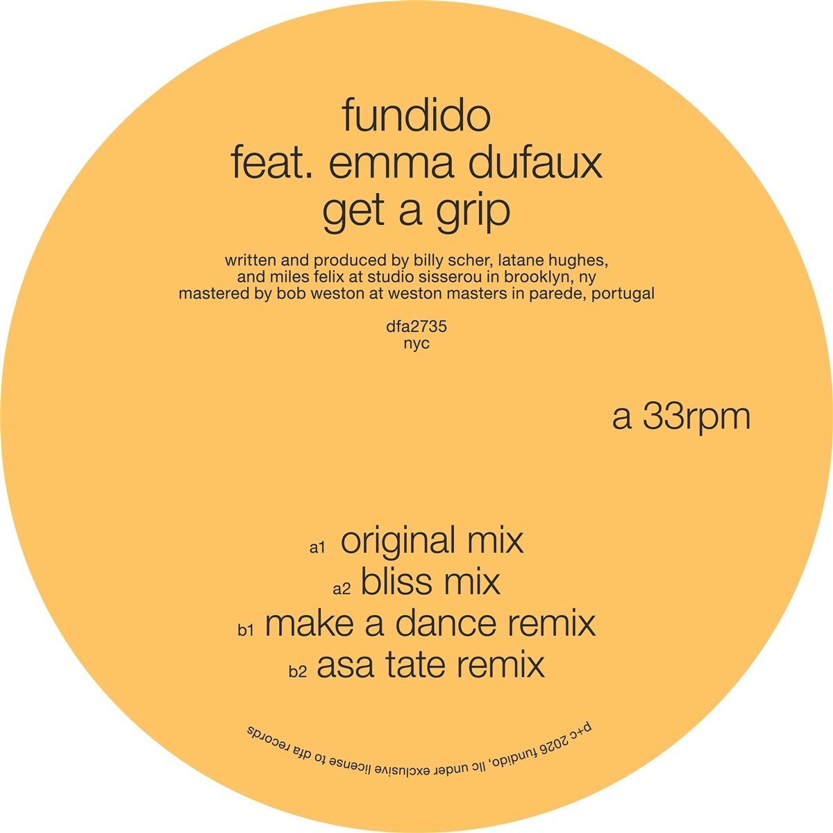 Fundido Feat. Emma Dufaux - Get A Grop (12" Single)
