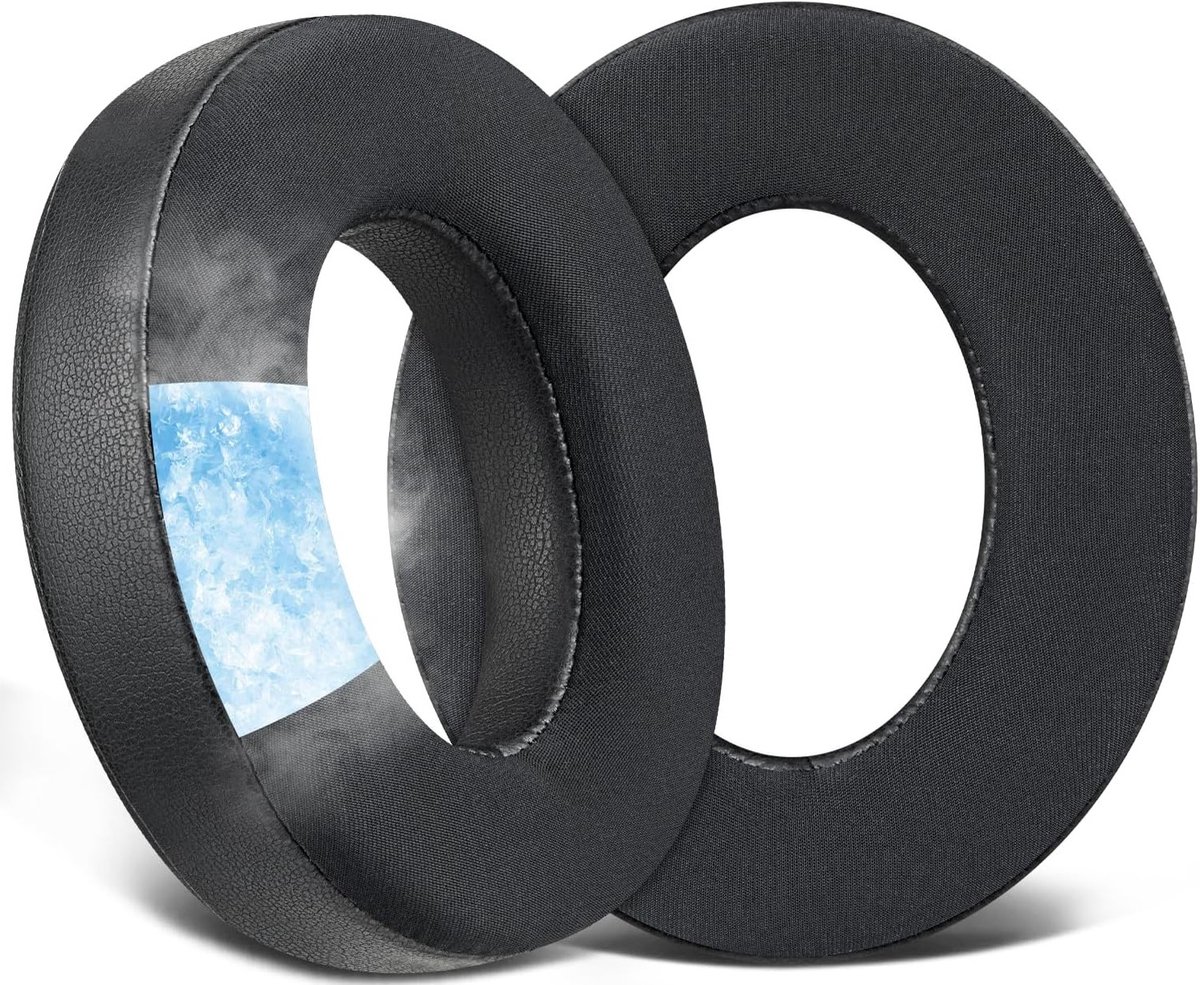 Vervangende Cooling Gel Oorkussens voor Momentum 4 Hoofdtelefoon, Ademend IJszijde Stof, Hoogwaardige Geluiddempende Schuimkussens