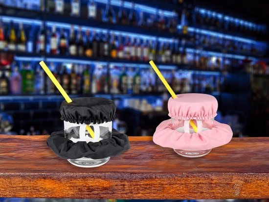 Druppelbeschermingsarmbanden, 10 stuks haarbanden voor drankafdekking, scrunchies voor feesten, strand en bar, haarelastieken in 9 kleuren — afbeelding 3