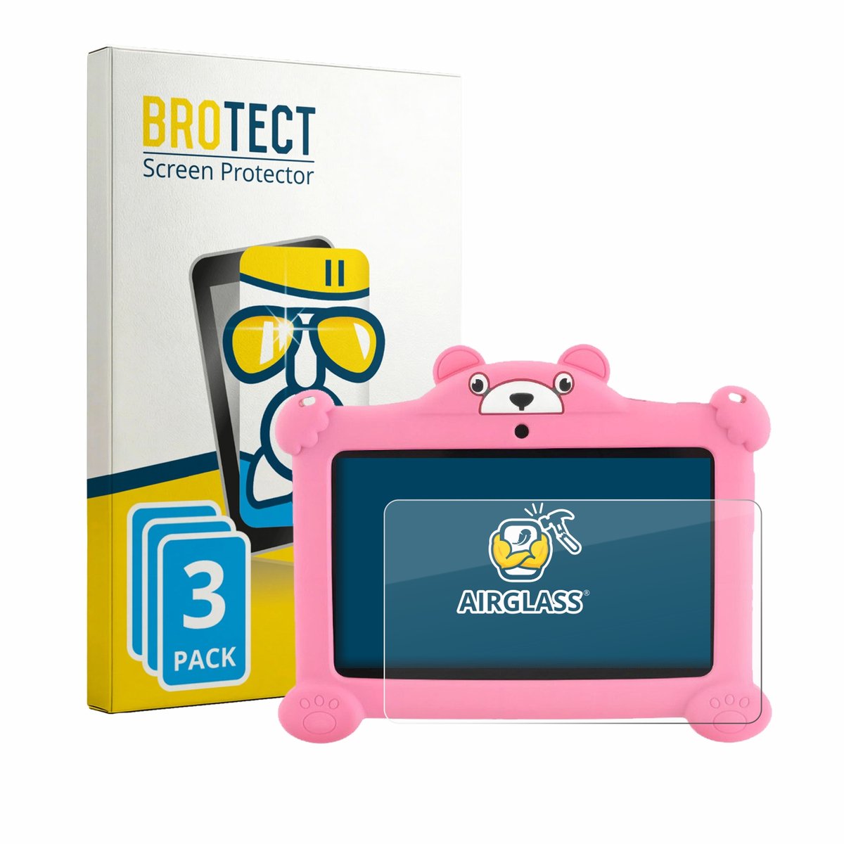 Screenprotector 3 Stuks voor LETSGOSPT C88 7" Beschermglas transparant