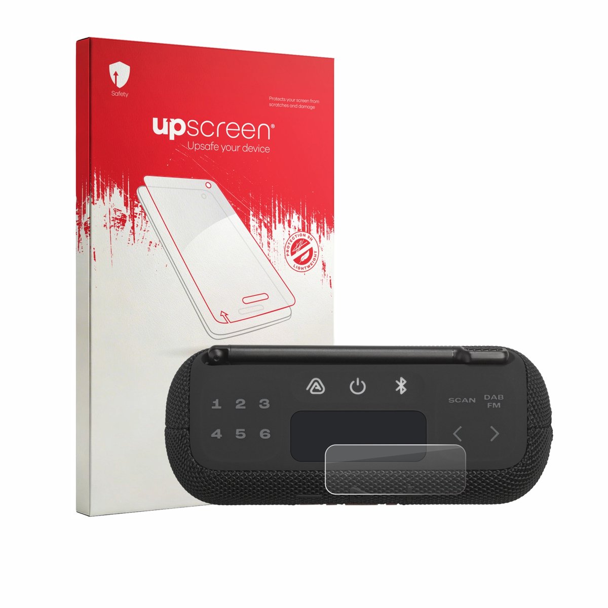 upscreen - Screenprotector voor JBL Tuner 3 - Folie Beschermfolie Beschermglas transparant