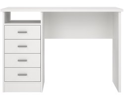 Bureau met Lades Wit - 110x48.5x76cm - Bureau Function Plus - Giga Living