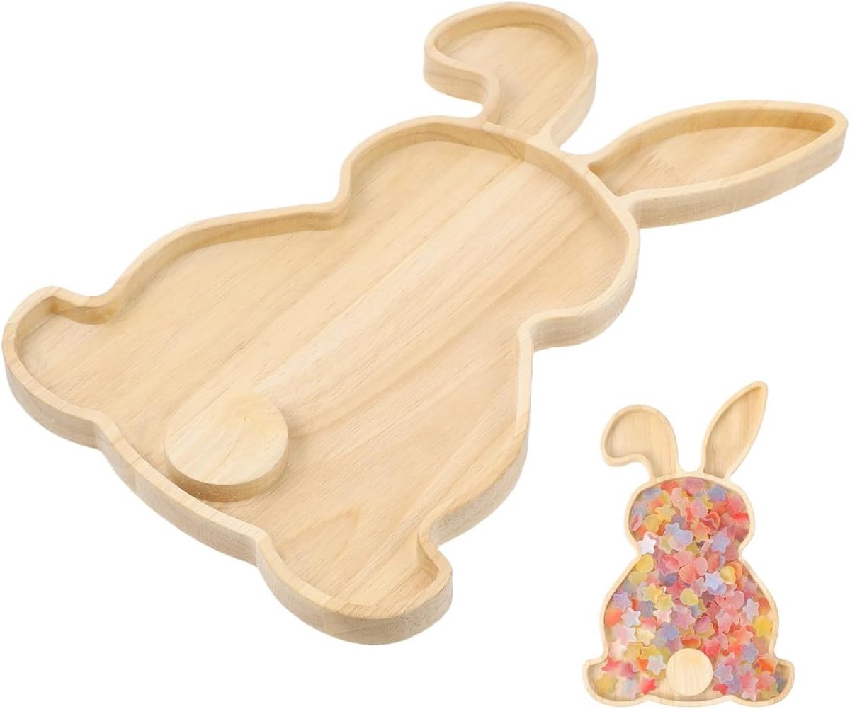 Houten Snijplank voor Pasen, Ideaal voor Brood, Fruit, Kaas en Snacks - 20 x 19 x 10 cm