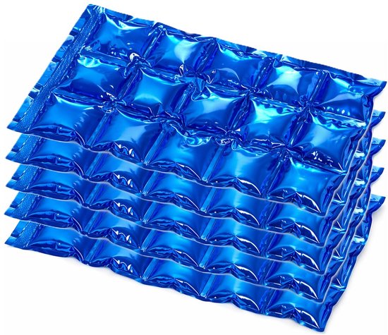 5x Stuks herbruikbare koelelementen/icepacks 15 x 25 cm - Flexibele koelelementen voor koeltas/koelbox van Orange85 — afbeelding 4