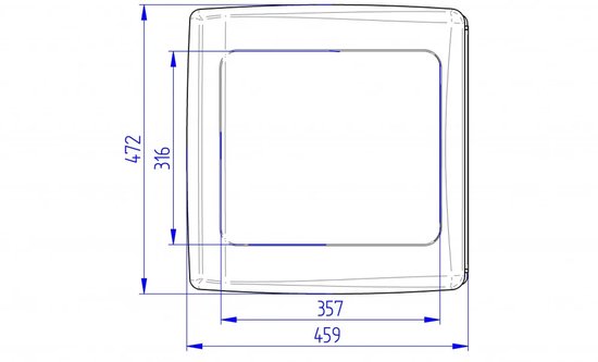 Thule Vent dakluik handmatig wit 40 x 40 van Thule — afbeelding 4