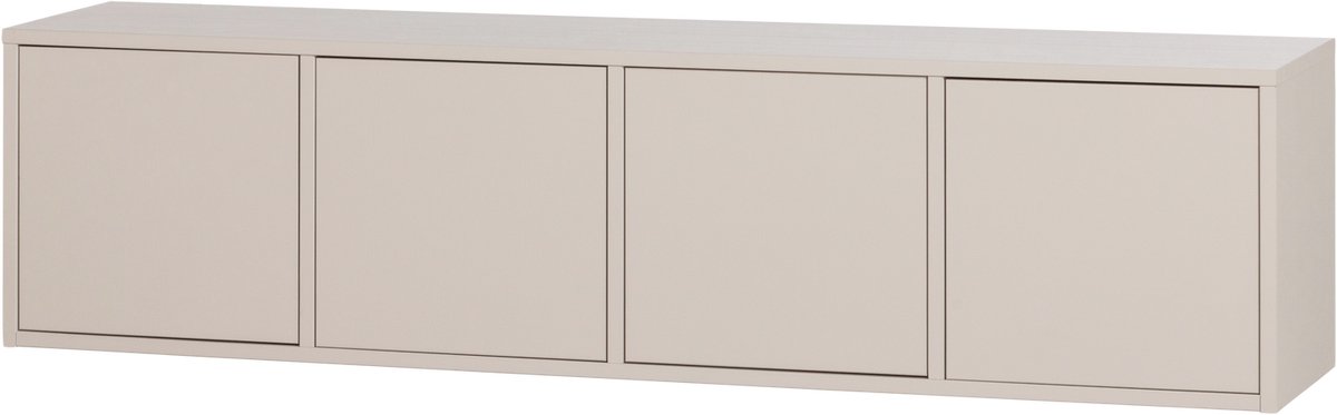 WOOOD Merel Tv Meubel - Grenen - Dust - 49,5x198x39,5 cm