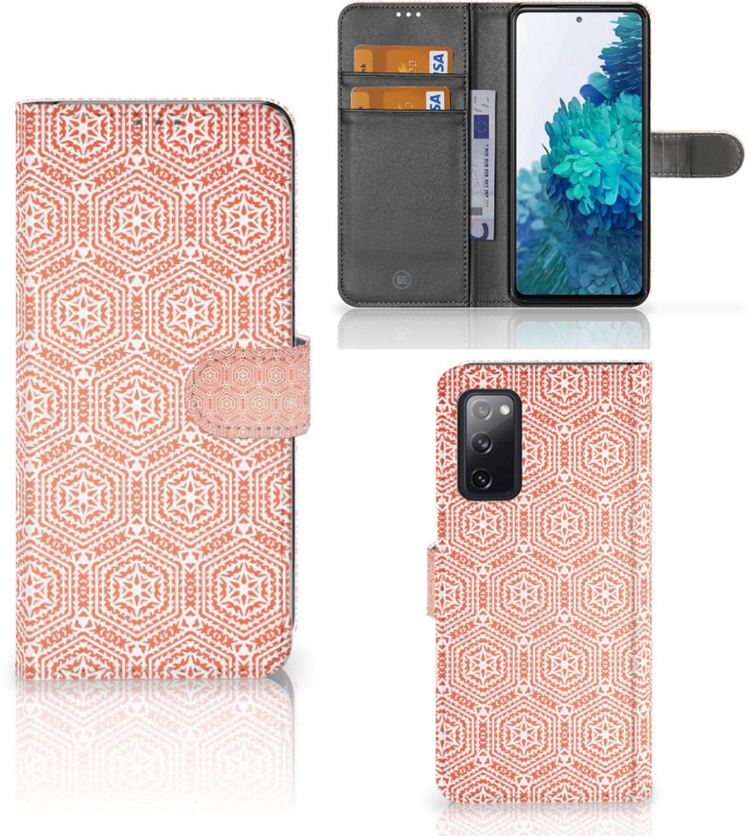 Samsung Galaxy S20 FE Telefoon Hoesje Pattern Orange