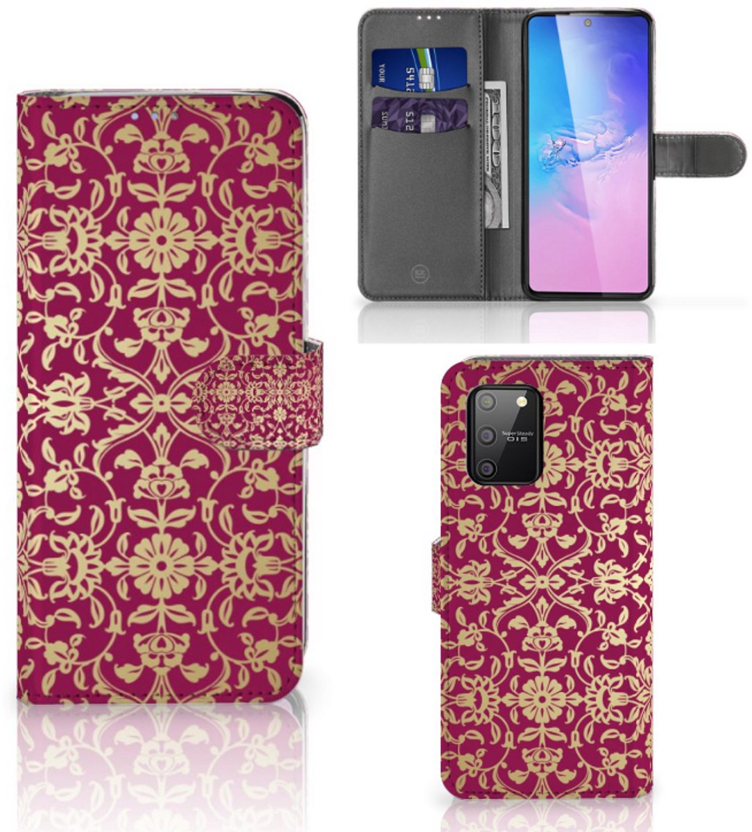 Wallet Case Samsung S10 Lite Barok Pink