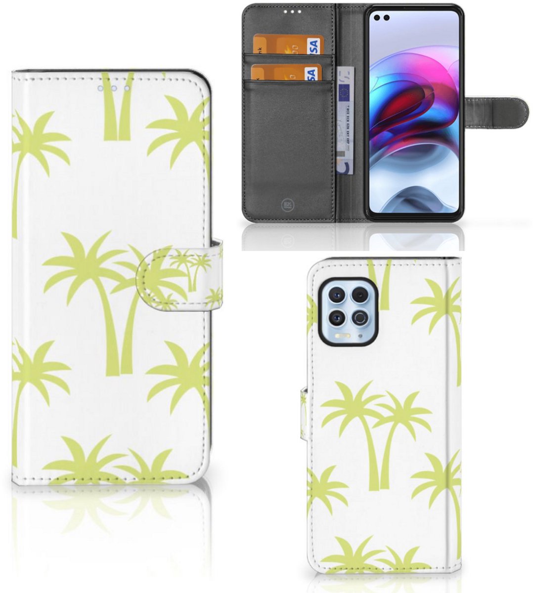 Motorola Moto G100 Hoesje Palmtrees