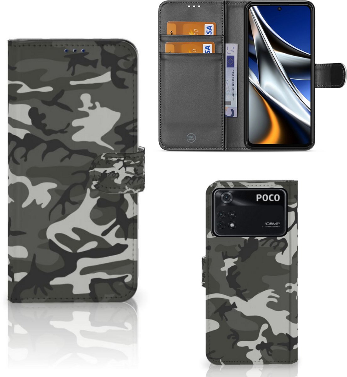 Xiaomi Poco X4 Pro 5G Telefoon Hoesje Army Light