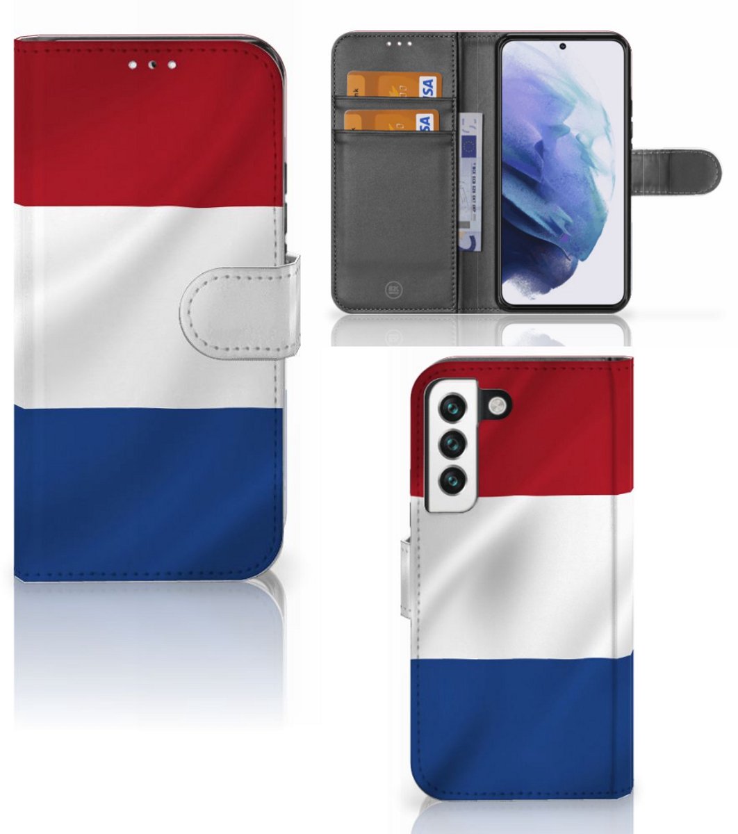 Boekhoesje voor Samsung Galaxy S22 Bookstyle Case Nederlandse Vlag