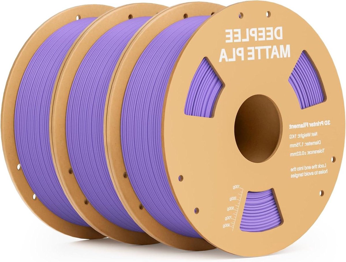 PLA Filament - 3D Printer Materiaal - Modellen Printen - Matte Afwerking - 3 kg - Lavendel Paars