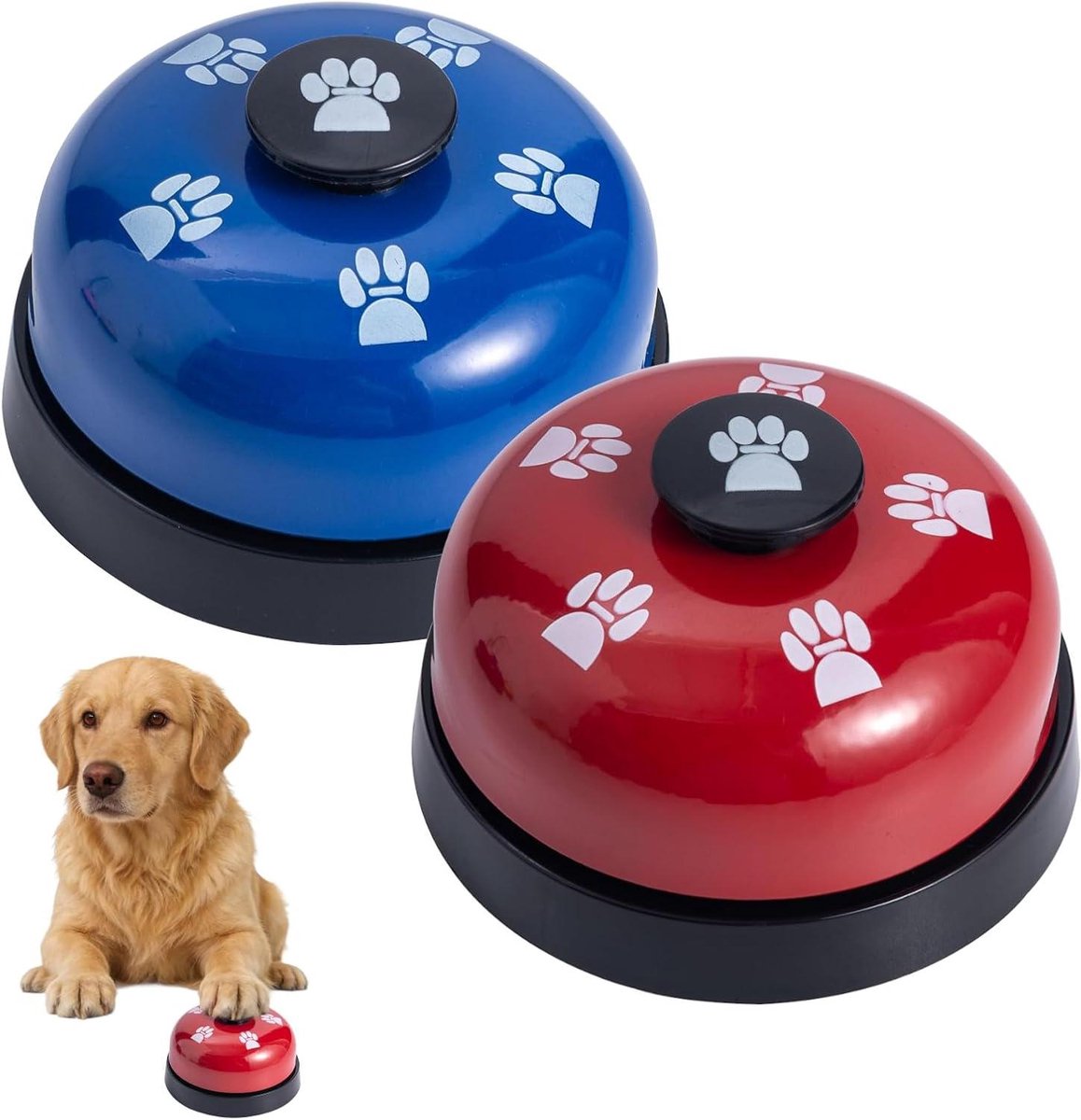 Honden Trainingsbellen - Huisdier Communicatie - Zindelijkheidstraining Honden - Roestvrijstalen knoppen - 7 x 7 x 4.5 cm