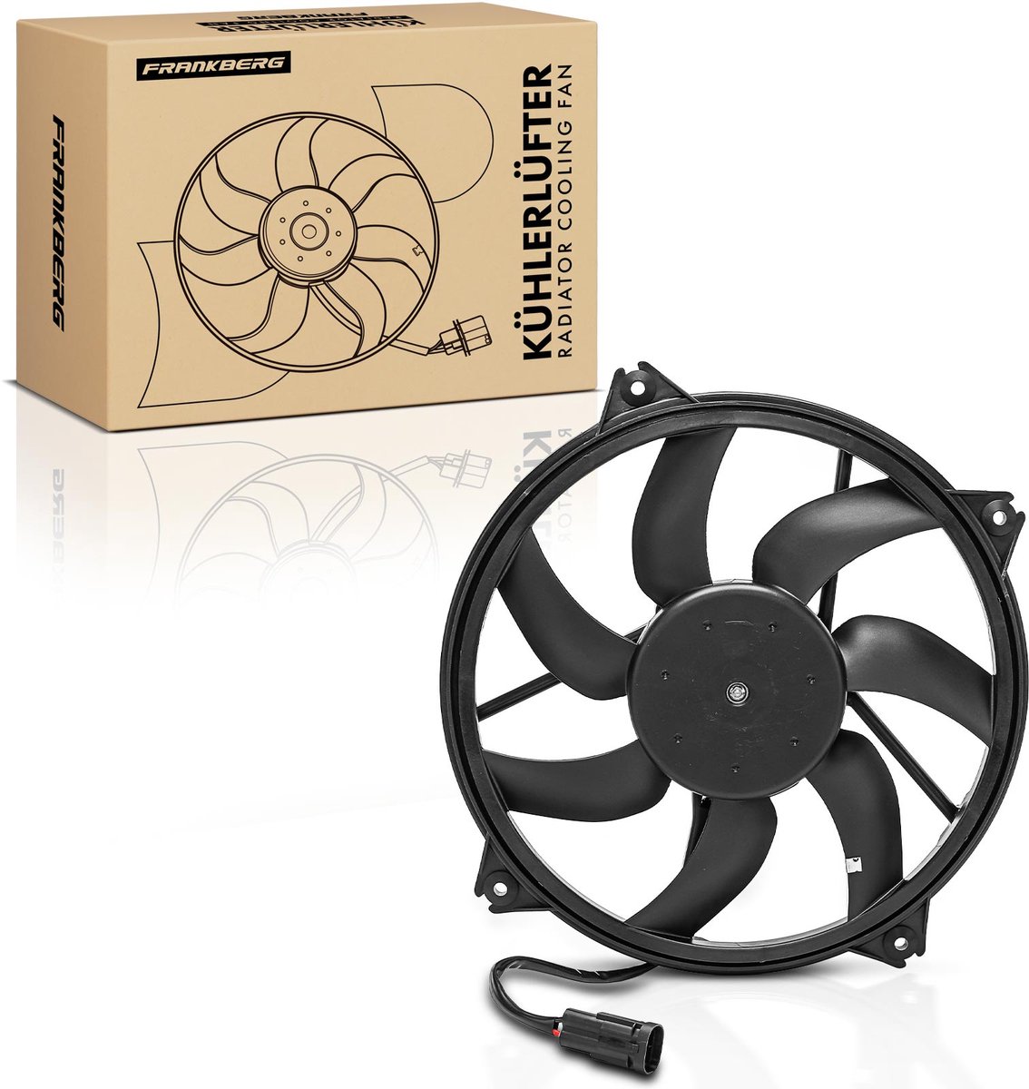 Frankberg 1x Motorkoeler Enkelvoudige ventilator