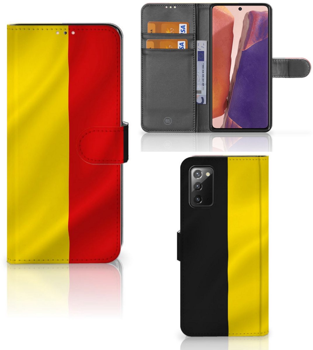 Boekhoesje voor Samsung Galaxy Note 20 Bookstyle Case Belgische Vlag