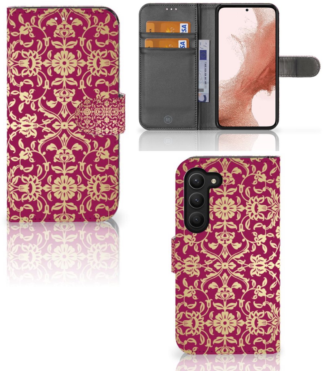 Wallet Case Samsung Galaxy S23 Barok Pink