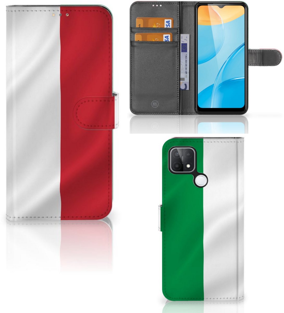 OPPO A15 Bookstyle Case Italië