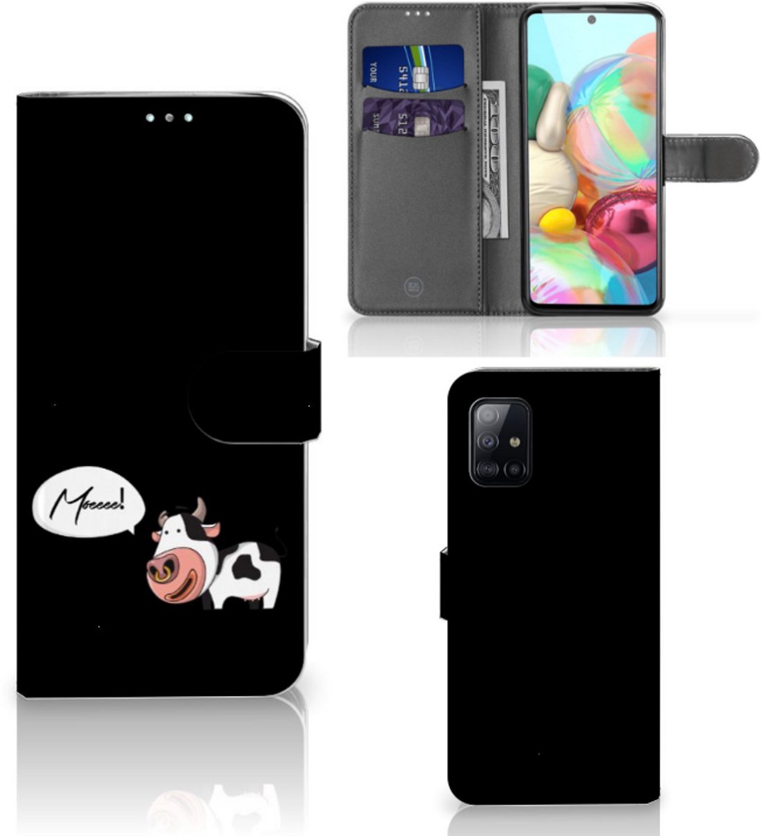Samsung Galaxy A71 Leuk Hoesje Cow