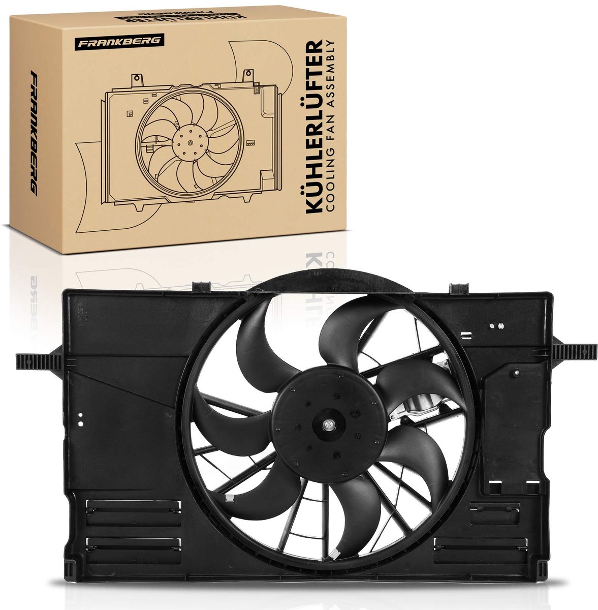 Frankberg 1x Motorkoeler Enkelvoudige ventilator