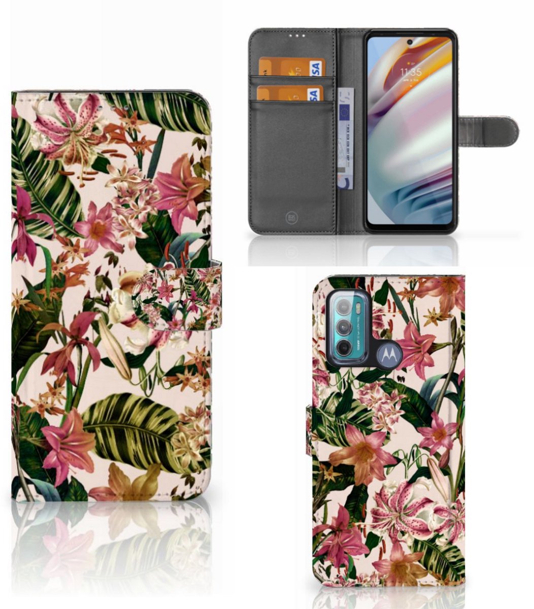 Motorola Moto G60 Hoesje Flowers