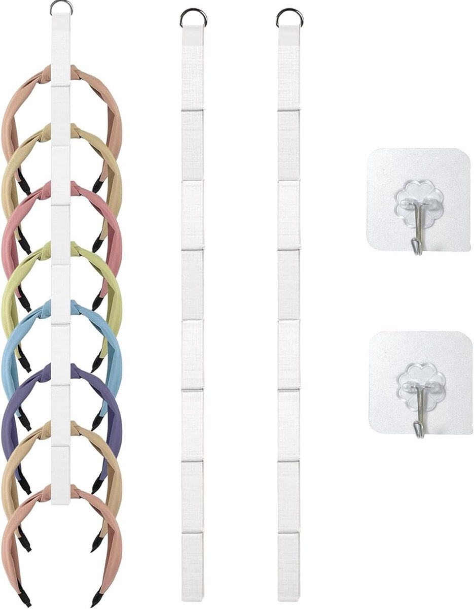 Set van 2 Organizer voor Haarbanden - Hangende Opbergoplossing voor Haaraccessoires, Haarclips en Kapselaccessoires