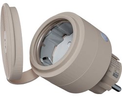 Shelly Wave Outdoor Plug S buitenstekker met energiemeting (QLPL-2A112EU) - wandcontactdoos