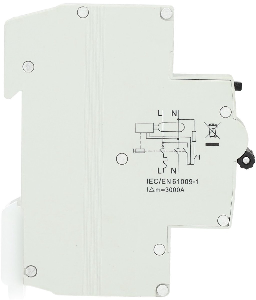 EMAT aardlekautomaat C6 1P+N 30mA Type A (85006001)