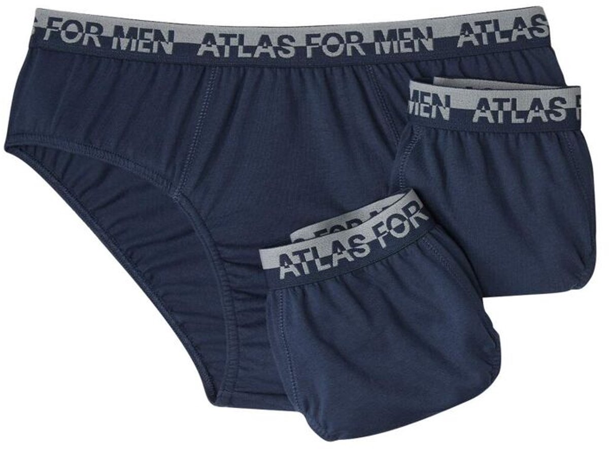 ATLAS FOR MEN - Set van 3 comfortabele slips - Heren - Verkrijgbaar in grote maten - M