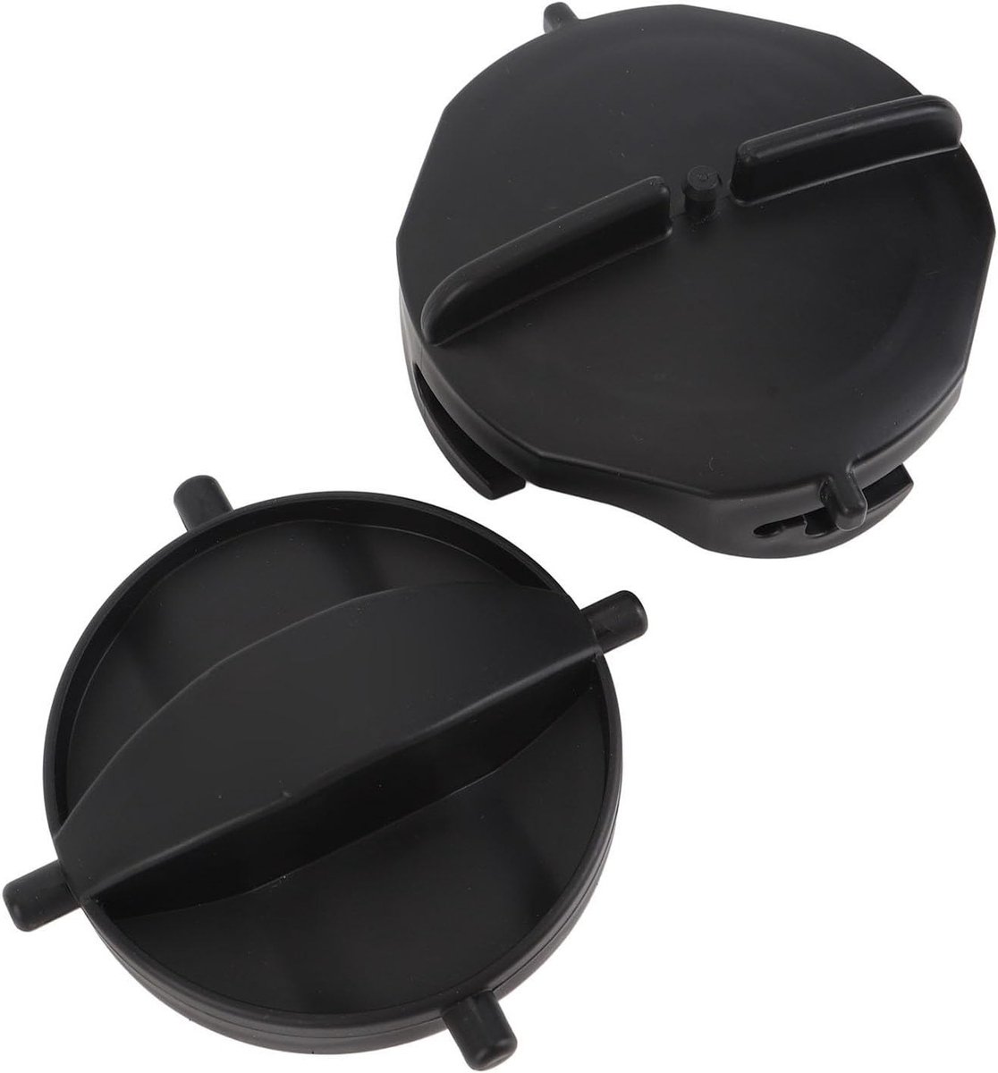 2 Stuks RV Afvalwater Slangdop Set voor Dubbele Buizen - Vervangdop van Duurzaam Plastic, Anti-Veroudering Accessoires voor RV Afvoer en Sanitair