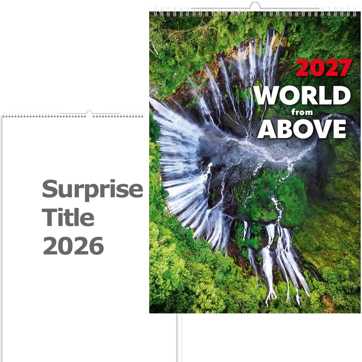 C139-27 World From Above Kalender A3+ 2027 + gratis kalender 2026