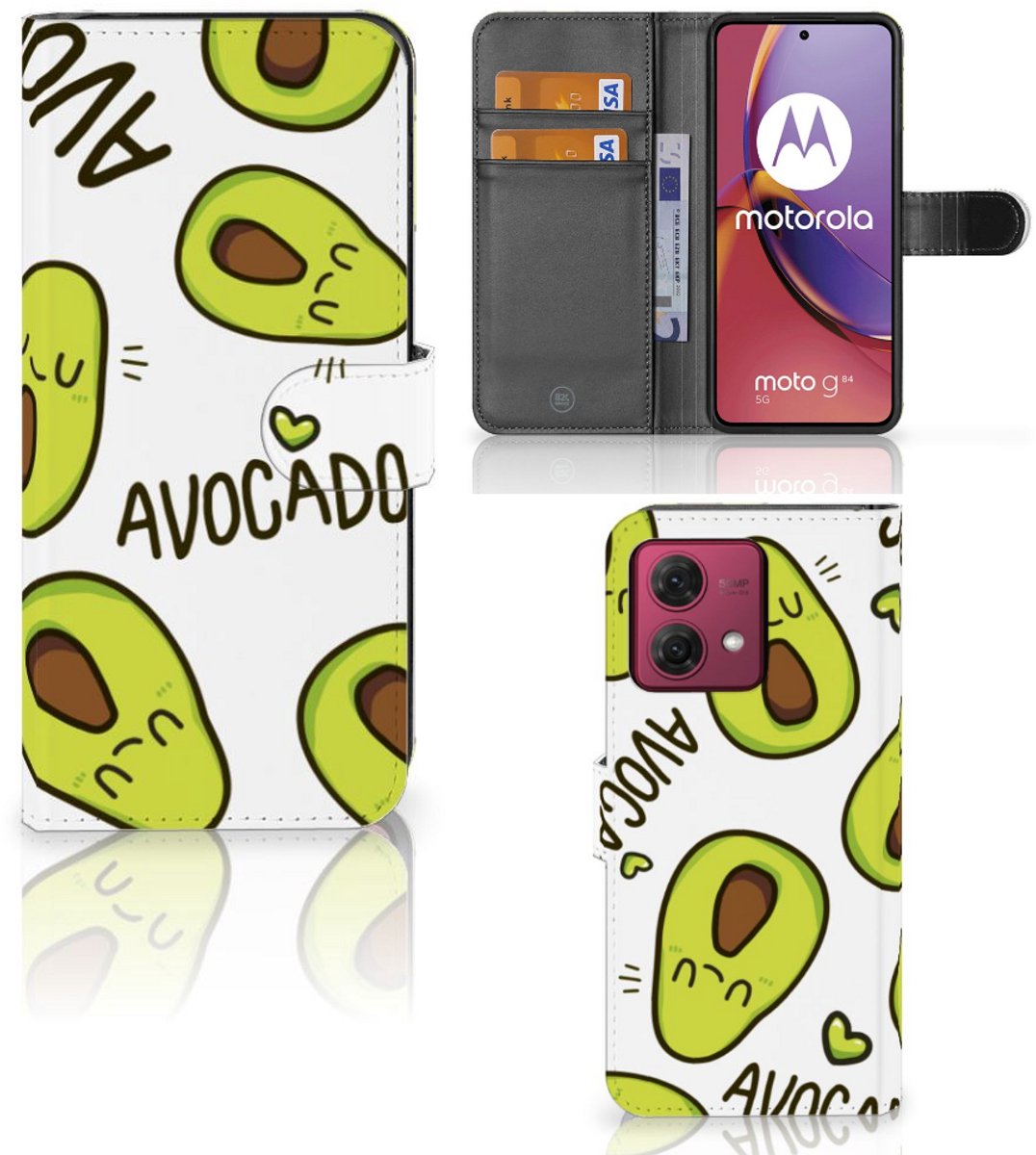 Motorola Moto G84 Leuk Hoesje Avocado Singing
