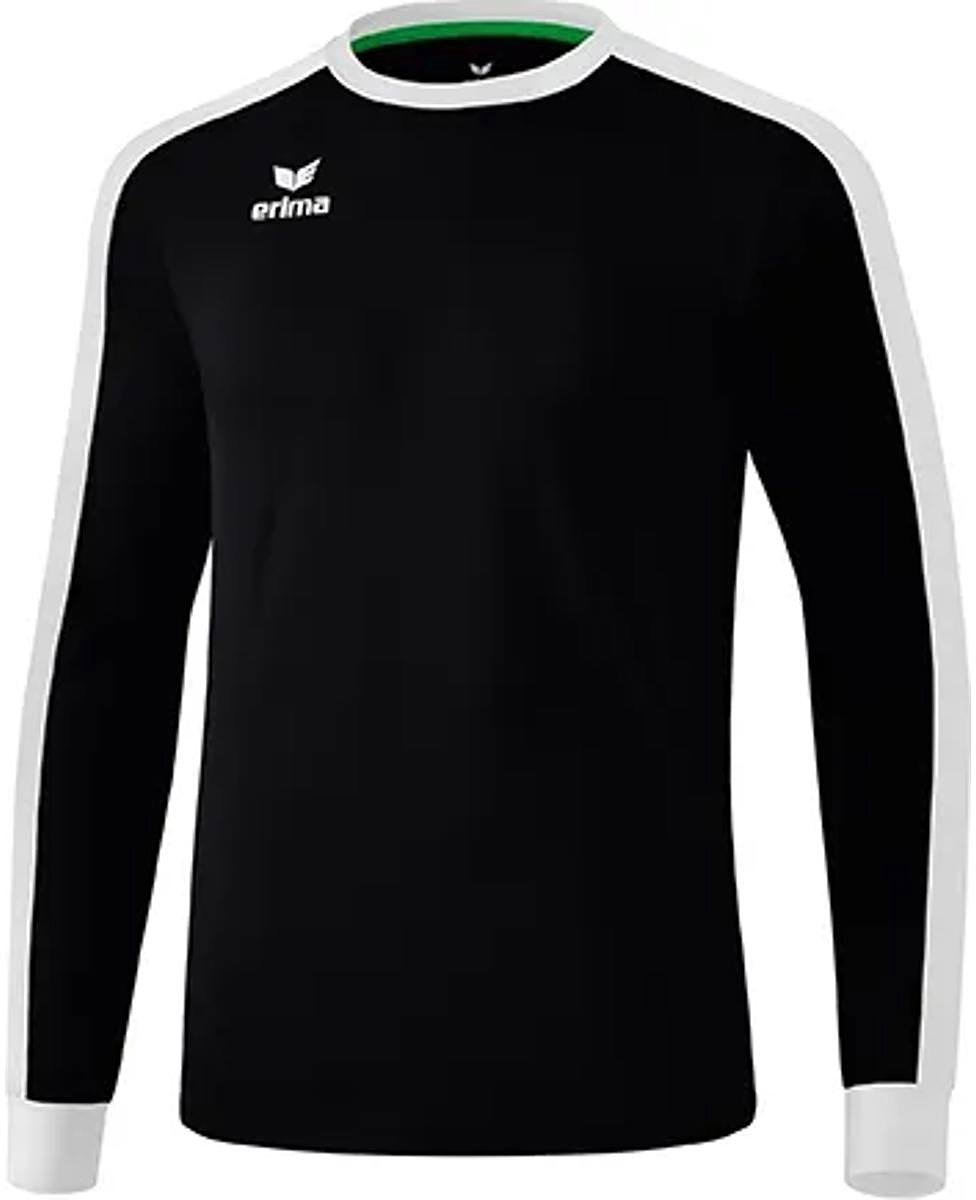 Erima Retro Star Voetbalshirt Lange Mouw Heren - Zwart / Wit | Maat: M