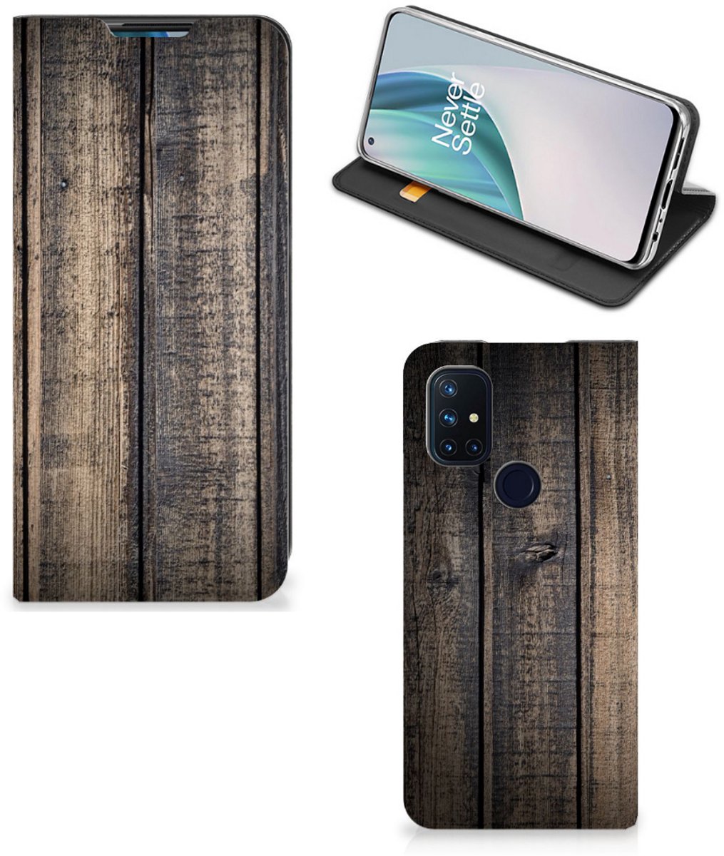 OnePlus Nord N10 5G Book Wallet Case Steigerhout