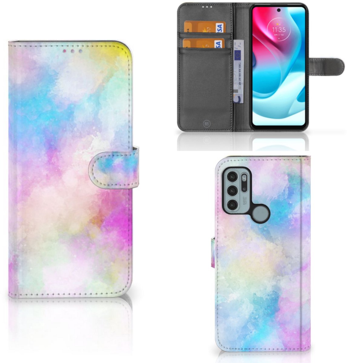 Hoesje Motorola Moto G60s Watercolor Light